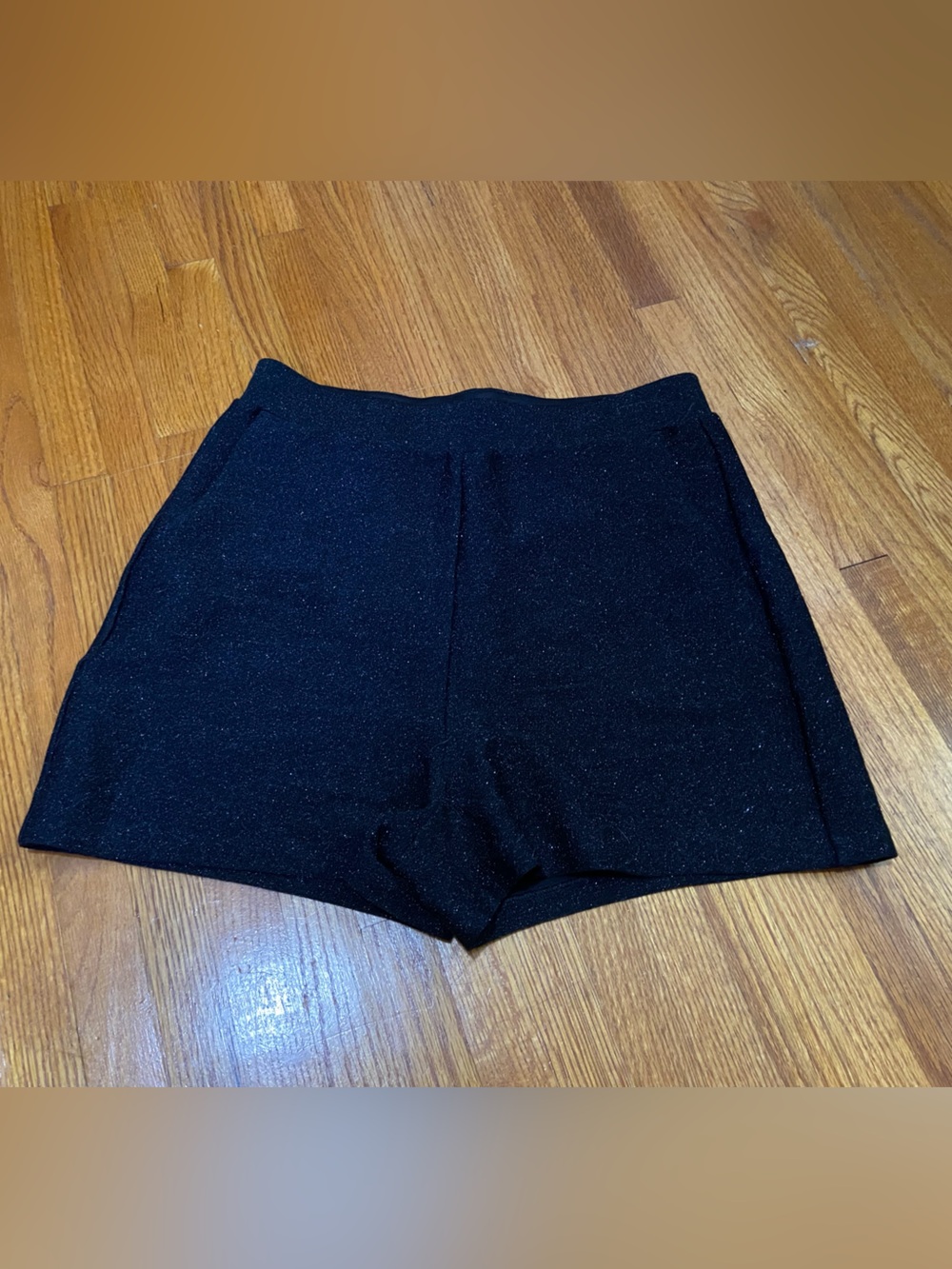 Express Black Sparkle High-Rise Women’s Skort Shorts